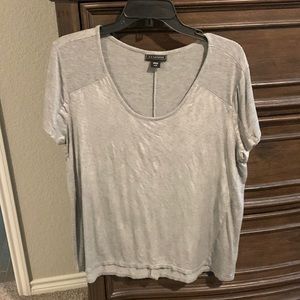 Super cute silver top by Metaphor size Large